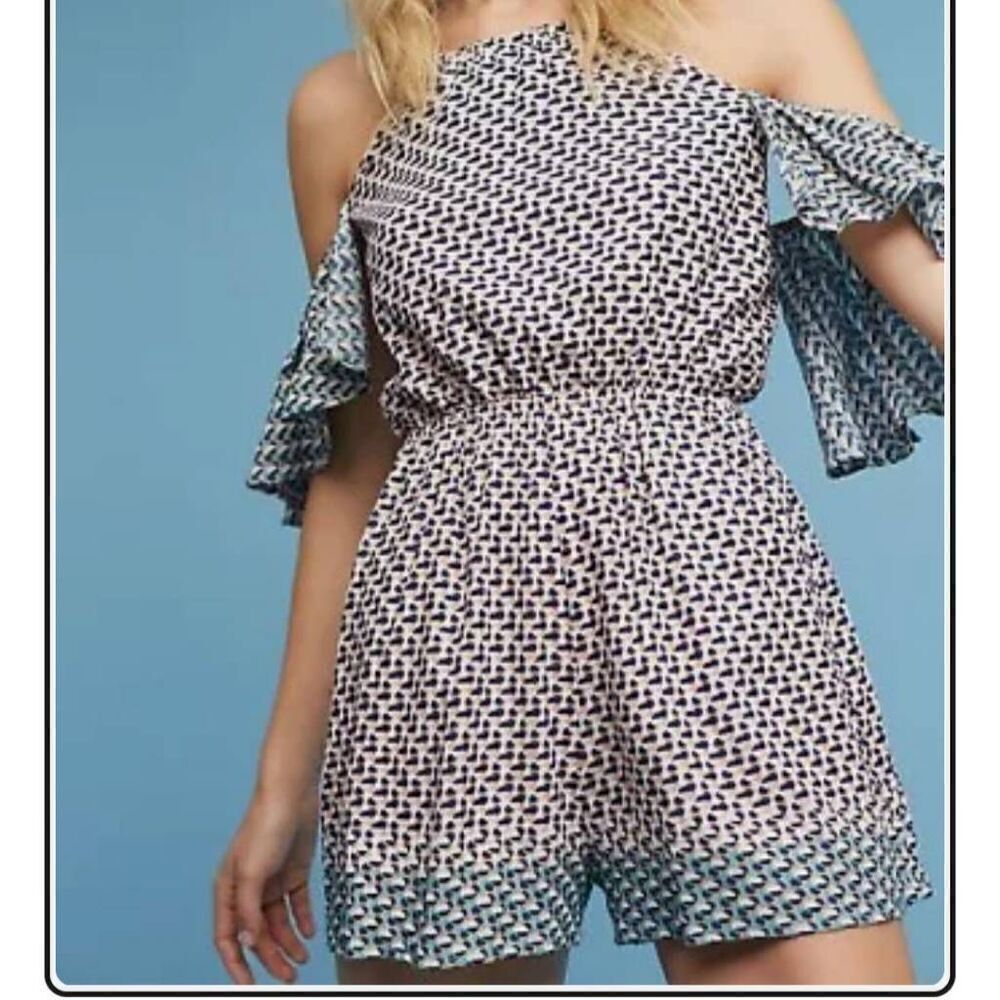 Anthropologie Elevenses Madelenna Romper